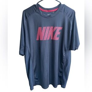 Nike Red Black Graphic Dry Fit Short Sleeve Tee XL